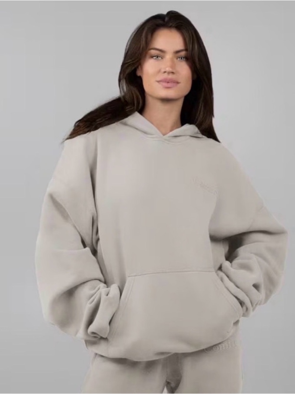 Comfrt Women's Relaxed Hoodie in Taupe
